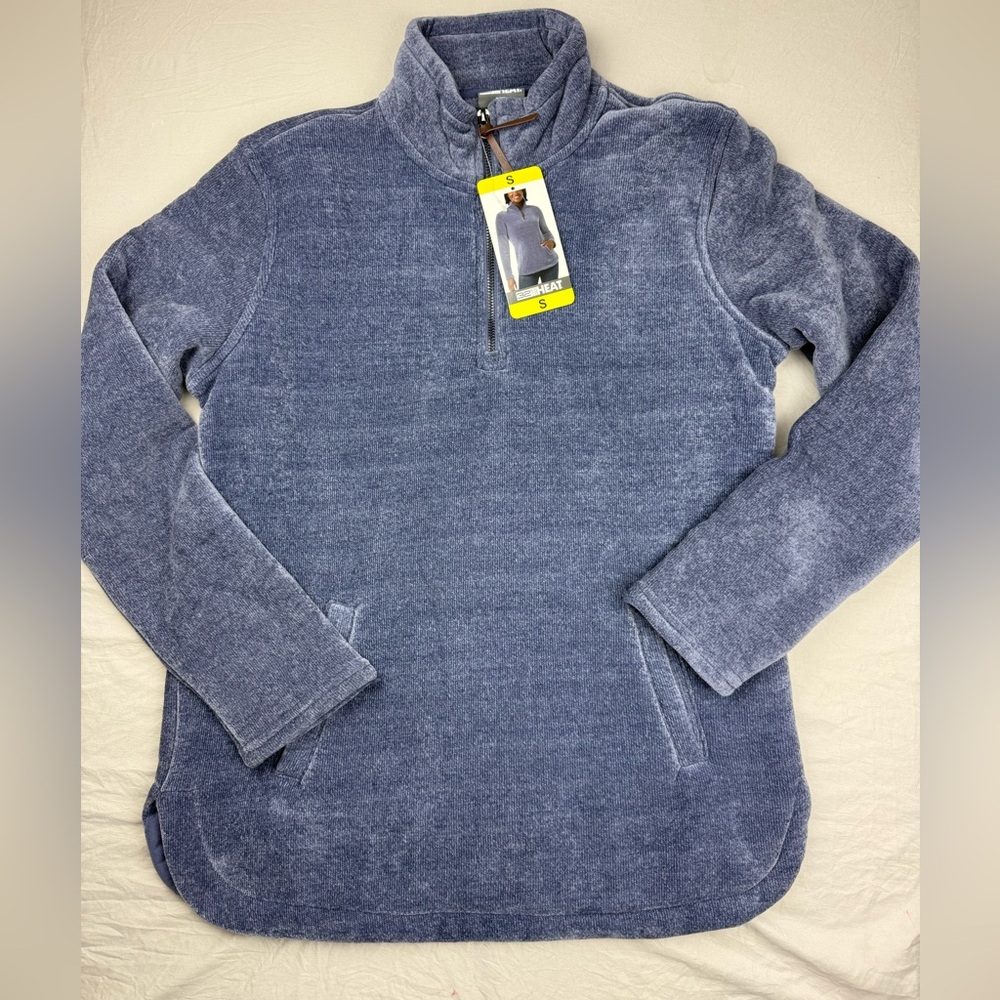 32 Degrees Heat Women’s quarter-zip pullover fleece jacket New size small